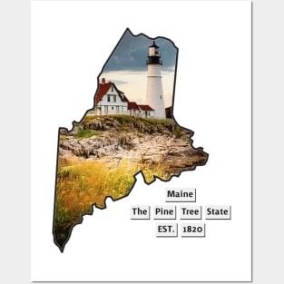 Maine USA Posters and Art